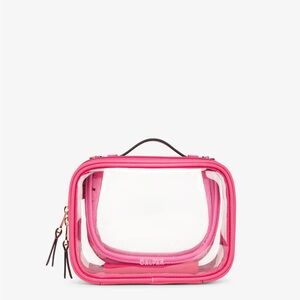 CALPAK Transparent small dragonfruit cosmetic Case EUC